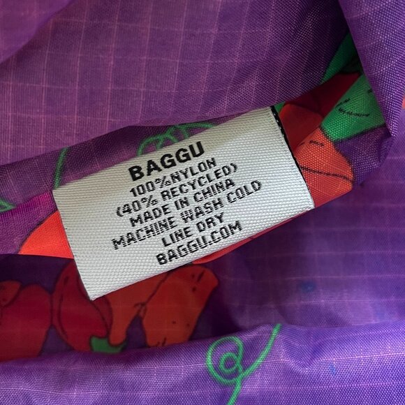 ||*Rare*|| BAGGU | Large 3D Zip | Blue Sweet Pea | San Simeon Collection || EUC - Picture 5 of 14